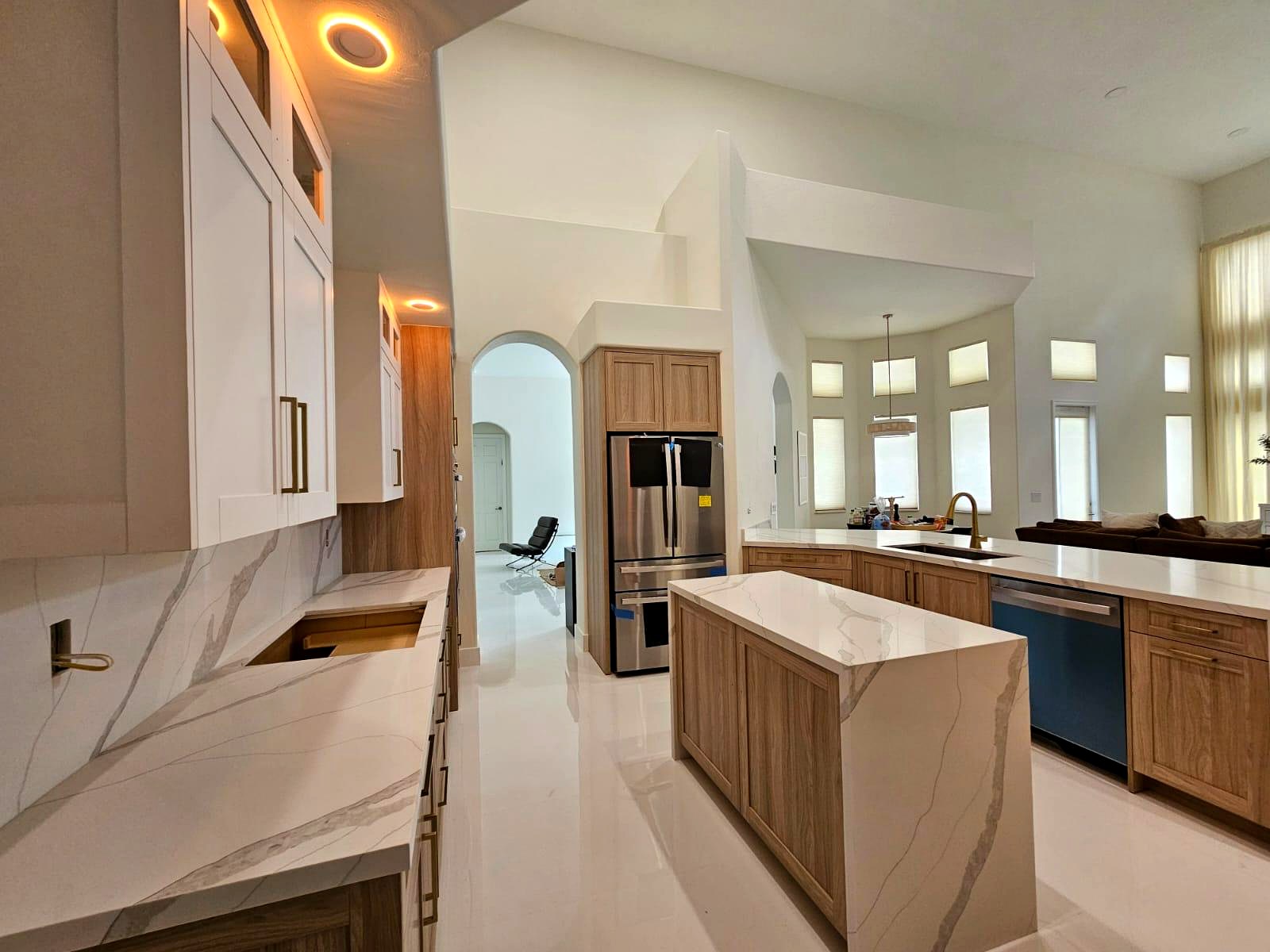 Kitchen countertop detail