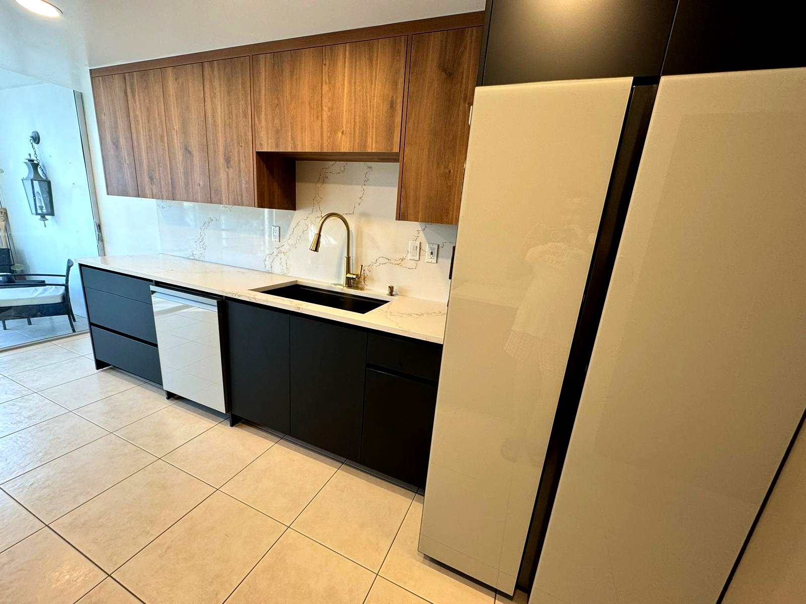 Kitchen remodel with floor-to-ceiling cabinetry